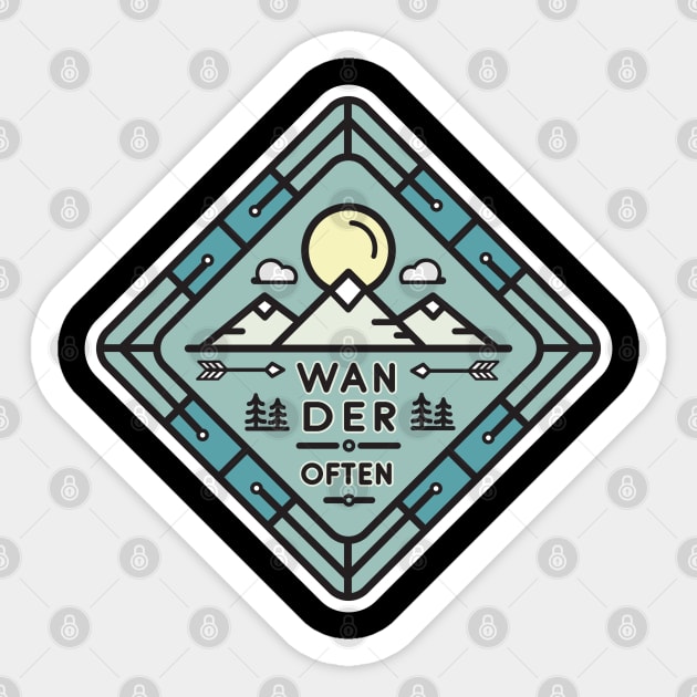 Wander Often Sticker by CR8ART